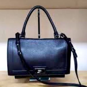 SOLD!!!!! GIVENCHY Black Calfskin Leather Medium Shark Lock Satchel Bag SOLD!!!